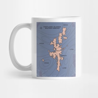 Shetland Islands Weather Forecast Mug